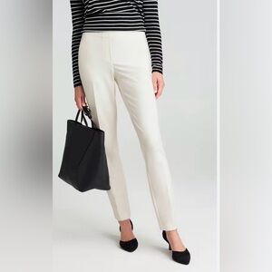 J. Jill ponte slim leg cream petite small pull on pants